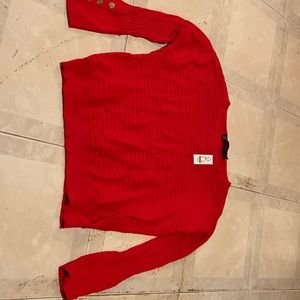 New York and company red sweater